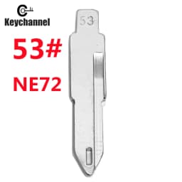 10pcs NE72 Car Key Blade #53 KD Remote Blank for Citroen Peugeot 206 Renault Clio2 Duster Logan for KEYDIY VVDI Xhorse Remote