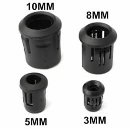 10/25/50pcs Black Plastic 3mm 5mm Lamp LED Diode Holder Black Clip Bezel Socket Mount Useful LED Diode Holder Black Clip