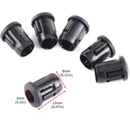 10/25/50pcs Black Plastic 3mm 5mm Lamp LED Diode Holder Black Clip Bezel Socket Mount Useful LED Diode Holder Black Clip