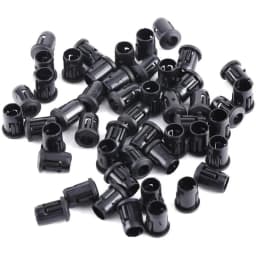 10/25/50pcs Black Plastic 3mm 5mm Lamp LED Diode Holder Black Clip Bezel Socket Mount Useful LED Diode Holder Black Clip