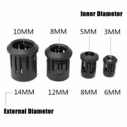 10/25/50pcs Black Plastic 3mm 5mm Lamp LED Diode Holder Black Clip Bezel Socket Mount Useful LED Diode Holder Black Clip