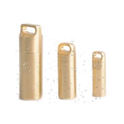 EDC Brass Waterproof Capsule Container Seal Bottle Box First Aid Pill Tank Case Drop Shipping