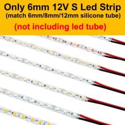 6mm 8mm 12mm Separate Flexible Silicone Neon Strip or 120Leds SMD2835 Led Strip For LED Neon Sign Waterproof IP67