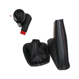 5 6 Speed Manual MT Gear Shift Knob With Real Leather Handbrake Gaiter Shift Boot For BMW 3 Series E36 E46 M3