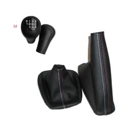 5 6 Speed Manual MT Gear Shift Knob With Real Leather Handbrake Gaiter Shift Boot For BMW 3 Series E36 E46 M3