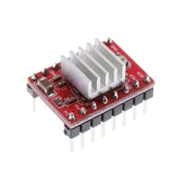 5PCS A4988 Step Stick Stepper Driver + Heat Sink For Reprap 3D Printer Parts Red Stepper Motor Driver With Heatsink Accessorie
