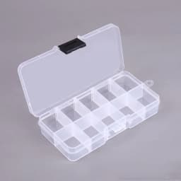 10 Grids Nails Art organizer box storage Tool Choose Adjustable Manicure Jewelry Decorate Nail Art Tips Storage Container