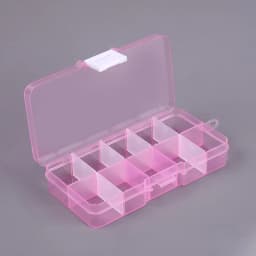 10 Grids Nails Art organizer box storage Tool Choose Adjustable Manicure Jewelry Decorate Nail Art Tips Storage Container