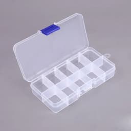 10 Grids Nails Art organizer box storage Tool Choose Adjustable Manicure Jewelry Decorate Nail Art Tips Storage Container