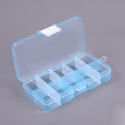 10 Grids Nails Art organizer box storage Tool Choose Adjustable Manicure Jewelry Decorate Nail Art Tips Storage Container