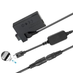 5V USB-C ACK-E5 Drive Cable Power Adapter LP-E5 Dummy Battery DR-E5 DC Coupler Grip for Canon EOS 450D 500D 1000D XS XSi T1i