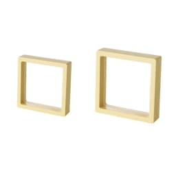 10pcs/lot Plastic Jewelry Box Transparent Stands 3D Pink Yellow Colorful Picture Frame PE Membrane Floating Display Case Holder