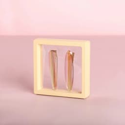 10pcs/lot Plastic Jewelry Box Transparent Stands 3D Pink Yellow Colorful Picture Frame PE Membrane Floating Display Case Holder