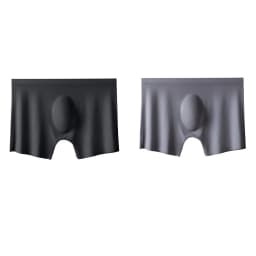 2Pcs Men Panties Mens Ice Silk Boxers Seamless Sexy Underwear Man Ultra-thin Breathable Boxer Shorts Male Underpants Boxershorts