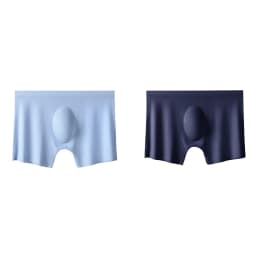 2Pcs Men Panties Mens Ice Silk Boxers Seamless Sexy Underwear Man Ultra-thin Breathable Boxer Shorts Male Underpants Boxershorts