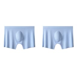 2Pcs Men Panties Mens Ice Silk Boxers Seamless Sexy Underwear Man Ultra-thin Breathable Boxer Shorts Male Underpants Boxershorts