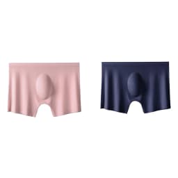 2Pcs Men Panties Mens Ice Silk Boxers Seamless Sexy Underwear Man Ultra-thin Breathable Boxer Shorts Male Underpants Boxershorts