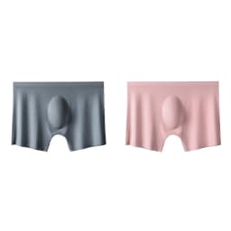 2Pcs Men Panties Mens Ice Silk Boxers Seamless Sexy Underwear Man Ultra-thin Breathable Boxer Shorts Male Underpants Boxershorts