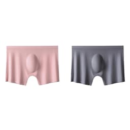 2Pcs Men Panties Mens Ice Silk Boxers Seamless Sexy Underwear Man Ultra-thin Breathable Boxer Shorts Male Underpants Boxershorts