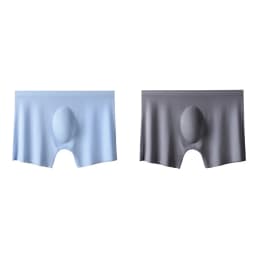 2Pcs Men Panties Mens Ice Silk Boxers Seamless Sexy Underwear Man Ultra-thin Breathable Boxer Shorts Male Underpants Boxershorts