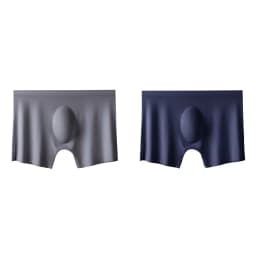 2Pcs Men Panties Mens Ice Silk Boxers Seamless Sexy Underwear Man Ultra-thin Breathable Boxer Shorts Male Underpants Boxershorts