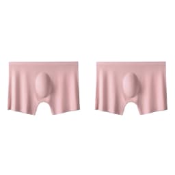 2Pcs Men Panties Mens Ice Silk Boxers Seamless Sexy Underwear Man Ultra-thin Breathable Boxer Shorts Male Underpants Boxershorts