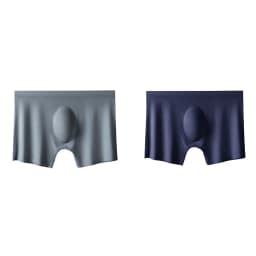 2Pcs Men Panties Mens Ice Silk Boxers Seamless Sexy Underwear Man Ultra-thin Breathable Boxer Shorts Male Underpants Boxershorts