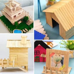 50PCS Ice Cream Popsicle Sticks Mold Accesorios Natural Wooden Sticks Ice Cream Spoon Hand Crafts Art Ice Cream Lolly Cake Tools