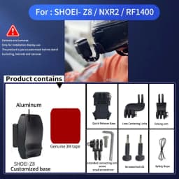TUYU For SHOEI Hornet ADV GT Air 2 X15 X14 Z8 Z7 Customized CNC Aluminium Helmet Chin Mount for GoPro Insta360 DJI Accessories