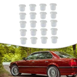 20pcs Auto Fastener Interior Trim Moulding Clip Retainer For BMW E38 E39 E90 E91 E92 51458161557 Nylon Clips Car Accessories