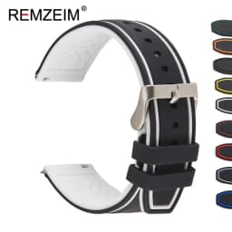 Premium Silicone Watch Band Quick Release Rubber Watch Strap 20mm 22mm 24mm Watch Strap Watch Replacement Watchband Green