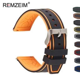 Premium Silicone Watch Band Quick Release Rubber Watch Strap 20mm 22mm 24mm Watch Strap Watch Replacement Watchband Green