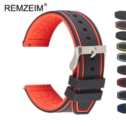 Premium Silicone Watch Band Quick Release Rubber Watch Strap 20mm 22mm 24mm Watch Strap Watch Replacement Watchband Green