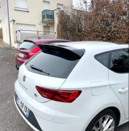 For Seat LEON MK3 5F FR Style Hatchback 5Doors 2012 -2020 ABS Rear Spoiler Lip Trunk Wing Not Fit 3Doors and station wagon