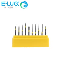 10pcs/Box Dental Polished Diamond Bur FG-105 High Speed Handpiece Use