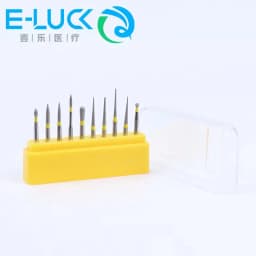 10pcs/Box Dental Polished Diamond Bur FG-105 High Speed Handpiece Use