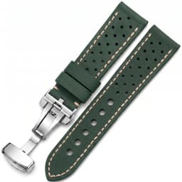 Genuine Leather Watch Band Bracelet 20mm 22mm 24mm Cowhide Vintage Watchband Deployment Clasp For Samsung Galaxy Watch 3 4 Strap