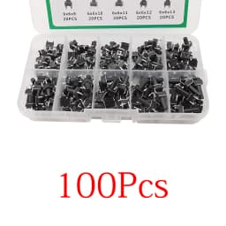 100/180/200Pcs 6*6 Tact Tactile Push Button Switch 4.3mm-13mm DIP 4Pin Micro Switch 6x6 Keys Tact ON/OFF 10 Models for Arduino