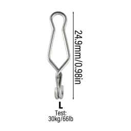 20/40pcs Quick Change Fishing Speed Clips Fishing Snap High Strength Stainless Steel Saltwater for Barrel Swivel Lure Hook