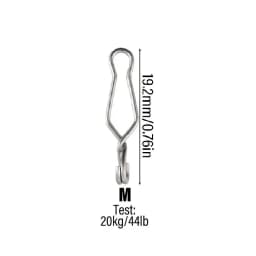 20/40pcs Quick Change Fishing Speed Clips Fishing Snap High Strength Stainless Steel Saltwater for Barrel Swivel Lure Hook