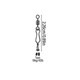 20/40pcs Quick Change Fishing Speed Clips Fishing Snap High Strength Stainless Steel Saltwater for Barrel Swivel Lure Hook