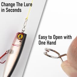 20/40pcs Quick Change Fishing Speed Clips Fishing Snap High Strength Stainless Steel Saltwater for Barrel Swivel Lure Hook