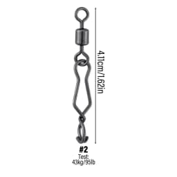 20/40pcs Quick Change Fishing Speed Clips Fishing Snap High Strength Stainless Steel Saltwater for Barrel Swivel Lure Hook