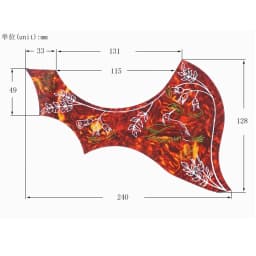 Left and Right Handed Folk Acoustic Guitar Pickguard 40' 41' Hummingbird Flower Decorative Pattern Anti-scratch Plate