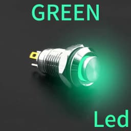 8 10 12 16 mm Waterproof Metal Push Button Switch LED Light Self-locking/Latching Self-reset 3 6 12 24 110 220V high head