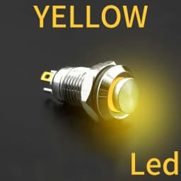 8 10 12 16 mm Waterproof Metal Push Button Switch LED Light Self-locking/Latching Self-reset 3 6 12 24 110 220V high head