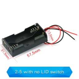 1PCS 1 2 3 4 5 6 Way Battery Box No. 5 Slots Battery Holder For 1/2/3/4/8 X Box Holder Without Switch Cover