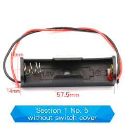 1PCS 1 2 3 4 5 6 Way Battery Box No. 5 Slots Battery Holder For 1/2/3/4/8 X Box Holder Without Switch Cover