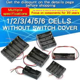 1PCS 1 2 3 4 5 6 Way Battery Box No. 5 Slots Battery Holder For 1/2/3/4/8 X Box Holder Without Switch Cover