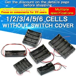 1PCS 1 2 3 4 5 6 Way Battery Box No. 5 Slots Battery Holder For 1/2/3/4/8 X Box Holder Without Switch Cover
